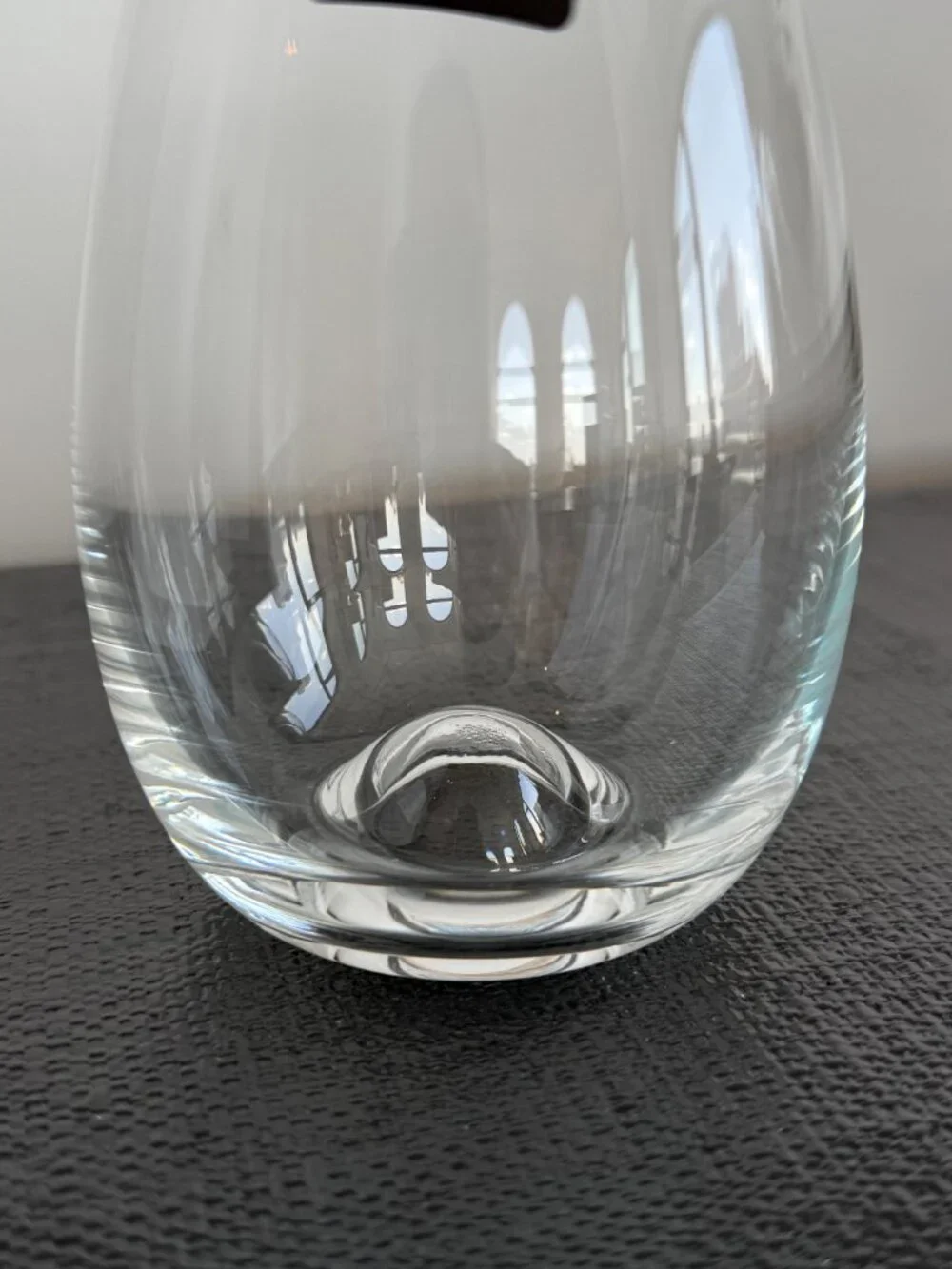 New in Box Dartington Stemless Modern Wine Glasses Set of 2